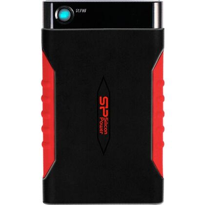 Внешний жесткий диск HDD 2.5" 1Tb SiliconPower A15 USB 3.0 Черный с красным (SP010TBPHDA15S3L)