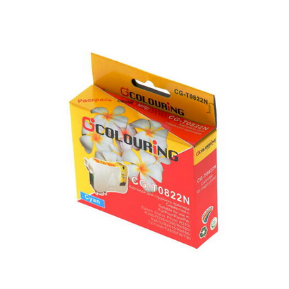 Картридж Epson CG-0822 (R270/ R290/ R295/ R390/ RX590/ RX610/ RX615/ RX690/ 1410/ TX700W/ TX800FW/ T50) Cyan Colouring