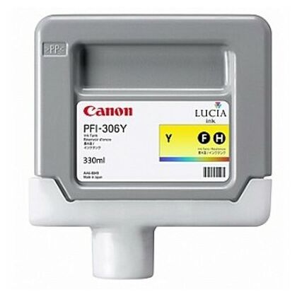 Картридж Canon PFI-306Y (yellow) 330 мл [для imagePROGRAF iPF8400, iPF8400S, iPF8400SE, iPF9400, iPF9400S] (6660B001)