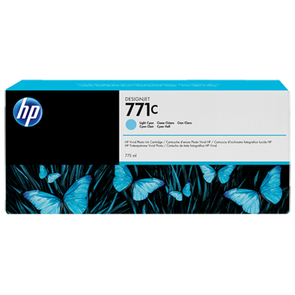 Картридж HP DJ B6Y12A (№771С) Light Cyan 775 мл (Designjet DJ Z6200)