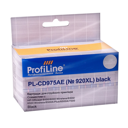 Картридж HP PL-CD975AE №920XL (officejet 6000/ 6500/ 7000) Black ProfiLine