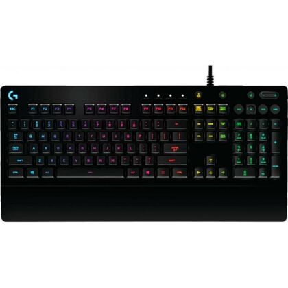 Клавиатура Logitech G213 Prodigy Gaming Keyboard, проводная, игровая, USB, с подсветкой, черный (920-008092)