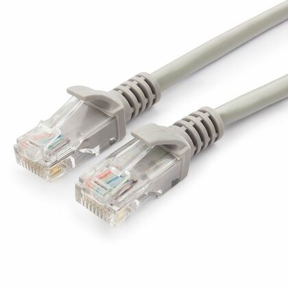 Патч-корд UTP-RJ-45, медь, 1 м, Cat5E, Cablexpert, серый (PP10-1M)
