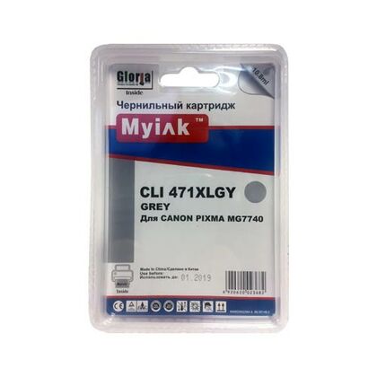 Картридж Canon  CLI-471XLGY Cyan MyInk (PIXMA MG7740)