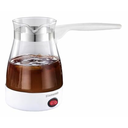Кофеварка электрическая турка Starwind STG6050 белый (600 Вт, молотый, 600 мл)