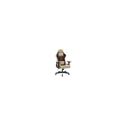 Кресло игровое Бюрократ VIKING 7 KNIGHT коричневый текстиль/ эко.кожа