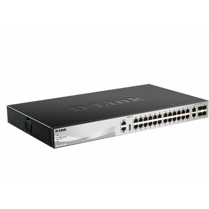 Управляемый коммутатор 30 портов: D-Link DGS-3130-30TS (24х1Гбит/ с,2х10Гбит/ с,4хSFP+) 3 уровня