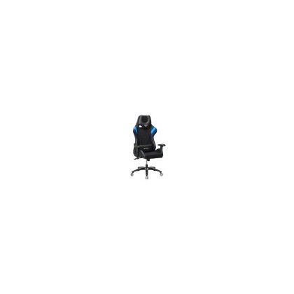 Кресло игровое Бюрократ VIKING 4 AERO две подушки черный/ синий искусст.кожа/ ткань