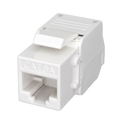 Розеточный модуль Keystone Jack 8P8C (RJ-45) UTP Cat.6a заделка без инструмента 180° (10-0342)