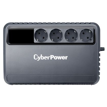 ИБП CyberPower BU1000E 1000 ВА/ 600 Вт, 4*Schuko (Euro), AVR,( Аккумулятор 12 V/ 4,5 Ah*2)