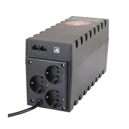 ИБП PowerCom RPT-1000AP EURO 1000 ВА/ 600 Вт, 3*Schuko (Euro), AVR, USB, RJ45/ RJ11 ( Аккумулятор 12 V/ 9,0 Ah*1)