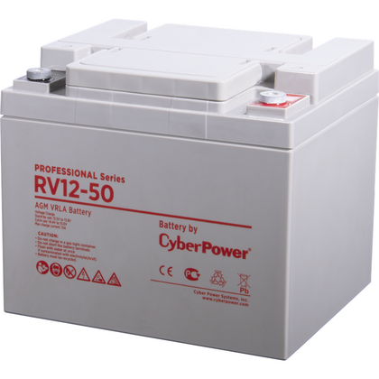 АКБ 12 V 050 Ah CyberPower Professional series, (RV 12-50) для использования в ЦОД и системах связи.