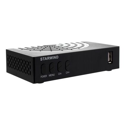 Приставка TV DVB-T2 Starwind CT-220 черный