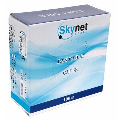 Кабель Cu UTP, Внешний, 4x2x0.48, бухта 100м., Cat5e, SkyNet (CSS-UTP-4-CU-OUT/ 100)