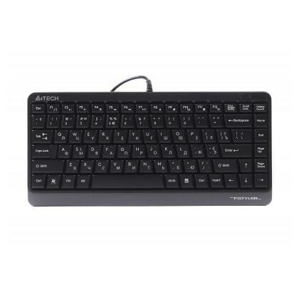 Купить Клавиатура A4Tech Fstyler FKS11, проводная, компактная, USB, черный, кабель 1,5 м (FKS11 GREY) в Симферополе, Севастополе, Крыму
