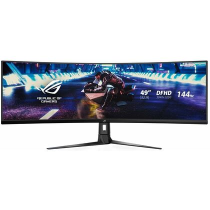 Купить Монитор Asus 49" ROG STRIX Gaming XG49VQ изогнутый черный (VA, 3840x1080, 4 ms, 450 cd/ m2, 3000:1, audio: 2х5 Вт, WEBcamнет, DPх1, HDMIх2, ) в Симферополе, Севастополе, Крыму