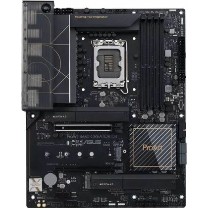 Материнская плата Asus LGA1700: PROART B660-CREATOR D4 [B660, 4*DDR4, 2*PCIEx16, 1*PCIEx1, 4*Sata3, 3*M.2, 4 порта*USB3, HDMI, DP, ATX]