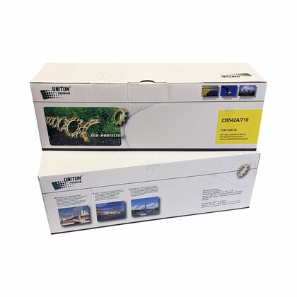 Картридж HP CB542A/ 716 Yellow Uniton Premium Green Line (Eco Protected) 1400стр. (CLJ CP 1215/  CM 1312/ Canon LBP-5050)