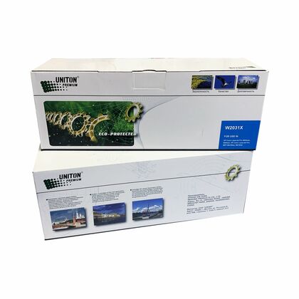 Картридж HP W2031X Cyan Uniton Premium Green Line 6000стр. (CLJ M454, M455, MFP M479) без чипа