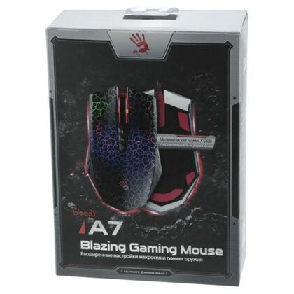 Мышь A4Tech Bloody A7 Blazing оптическая, проводная, USB, игровая с подсветкой, черный (Bloody A7)