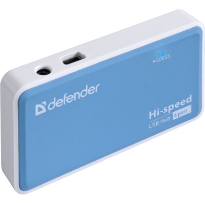 USB Хаб Defender Quadro Power блок питания 2A USB 2.0, 4 порта (83503)