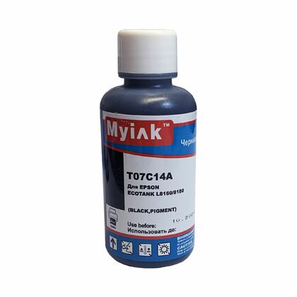 Чернила Epson EcoTank 115 (T07C14A) L8160/ L8180 (100мл, black,Pigment) MyInk