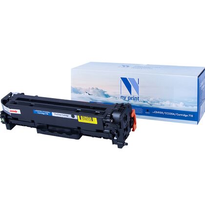 Картридж HP CLJ CE410X/ CC530A/ Canon 718 Black NV Print 4000cтр. (M351a/ M375nw/ M451dn/ M451dw/  Canon i-Sensys LBP-7200Cdn/ 7210Cdn/ 7660)