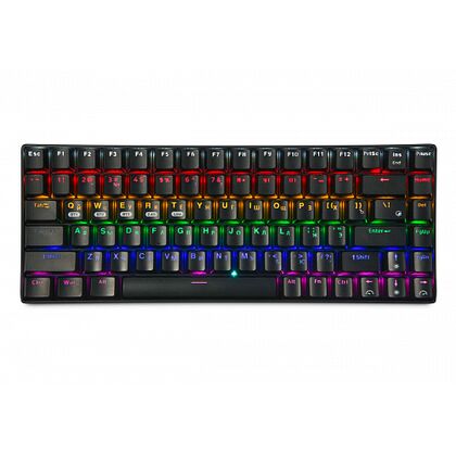 Клавиатура Gembird KBW-G510L, беспроводная, компактная, USB, с подсветкой, черный (KBW-G510L)