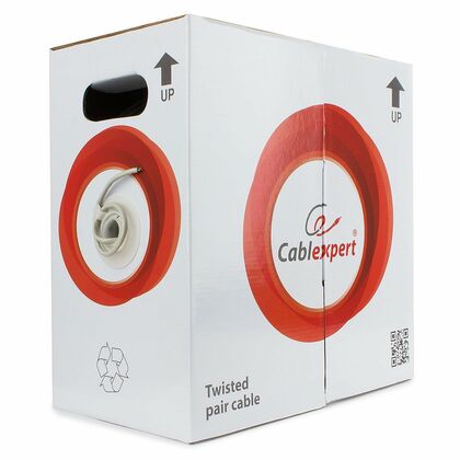 Кабель Cu UTP, Внутренний, 2x2x0.51, бухта 305м., Cat5e, Cablexpert (UPC-5002E-SO)