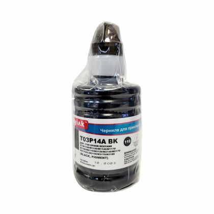 Чернила Epson EcoTank 110 (T03P14A) ET-1100/ M1120/ M1180/ M2140/ M3140/ M3170 (140мл, black,Pigment) MyInk