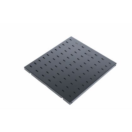 Полка 19" 1U стационарная (Ш496xВ25xГ390мм, нагрузка до 45 кг), черная (СВ-39-9005)