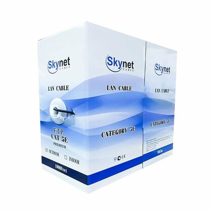Кабель Cu UTP, Внутренний, 4x2x0.48, бухта 305м., Cat5e, SkyNet (CSS-UTP-4-CU)