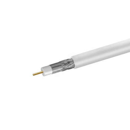 Кабель RG-11 белый 1,63 (21%) /  FPE /  Al-Pet-Al Foil Unbonded /  Al 96х0,12 /  PVC, бухта 305м Net.on (111-1)