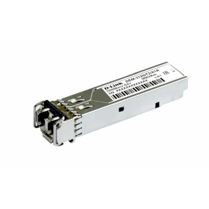 SFP-трансивер D-link DEM-312GT2 с 1 портом 1000Base-SX+ для многомодового оптического кабеля (до 2 км)