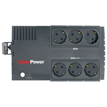 ИБП CyberPower BS850E 850 ВА/ 425 Вт, 6*Schuko (Euro), AVR, USB ( Аккумулятор 12 V/ 5,0 Ah*1)