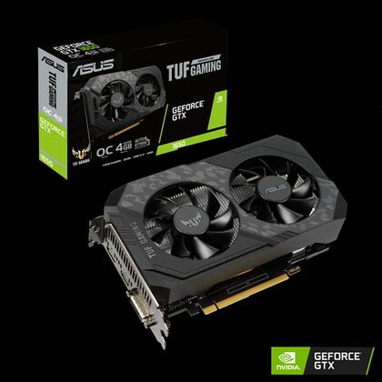 Видеокарта PCI-e: Geforce GTX 1650 Asus (4Gb, GDDR6, 128 bit, 1*DVI, 1*HDMI, 1*DP) TUF-GTX1650-O4GD6-GAMING
