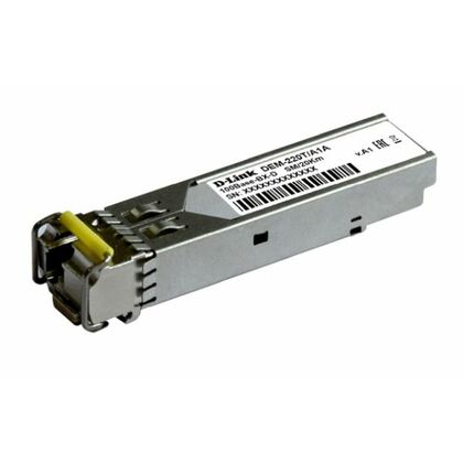 WDM SFP-трансивер D-link 220T/ 20KM с 1 портом 100Base-BX-D (Tx:1550 нм, Rx:1310 нм) для одномодового оптического кабеля (до 20 км)