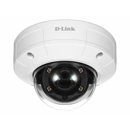 Видеокамера IP 2 Mp уличная D-Link купольная, f: 2.8 мм, 1920*1080, ИК: 20 м, антивандальная, карта до 128 Gb (DCS-4602EV/ UPA/ B1A) (без БП)