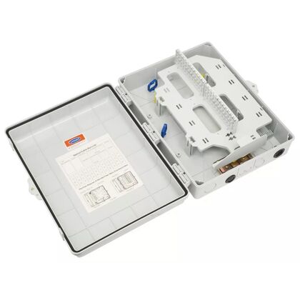 Кросс-муфта оптическая SNR-FTTH-FDB-48A (48 абонентских выводов, планка под 48 SC, 2 ввода кабеля)