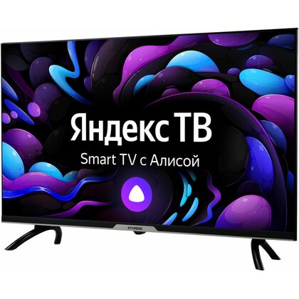 Телевизор 32" Hyundai H-LED32BS5003 Smart TV (Яндекс.ТВ), HD Ready, 60 Гц, тюнер DVB-T/ T2/ C/ S/ S2, HDMI х2, USB х1, 10 Вт,  чёрный
