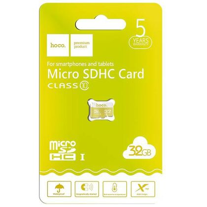 Карта памяти microSDHC 32Gb HOCO Class 10 speed memory (6957531085812)