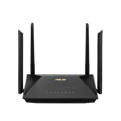 Роутер Asus RT-AX53U ( 2.4 ГГц 574 Мбит/ с, 5 ГГц 1201 Мбит/ с, 3х1Гбит/ с, 1хUSB 2.0) RT-AX53U