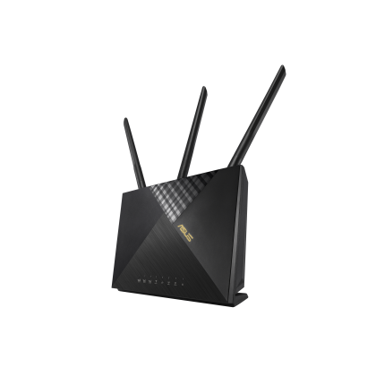 Роутер Asus 4G-AX56 ( 2.4 ГГц 574 Мбит/ с, 5 ГГц 1201 Мбит/ с, 4х1Гбит/ с,1хNano SIM) 4G-AX56