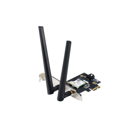 Сетевая карта Wi-Fi: Asus PCE-AX1800 (PCI-E, 2,4 ГГц+5 ГГц до 1800 Мбит/ с)