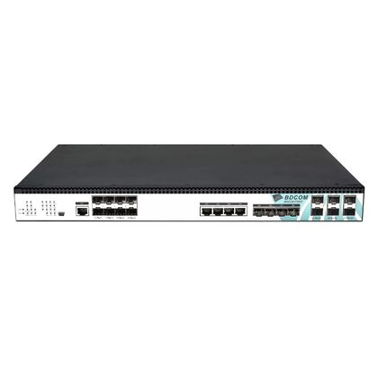 Оптический линейный терминал (OLT) BDCom GEPON P3600-08E-2AC (4 х1G SFP, 4x1G RJ45, 6x10G SFP+, 8 EPON x 64 ONU, до 512 ONU, 2БП AC)