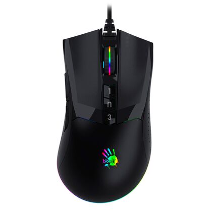 Мышь A4Tech Bloody W90 MAX оптическая, проводная, USB, игровая, с подсветкой, черный (W90 MAX  (STONE BLACK))