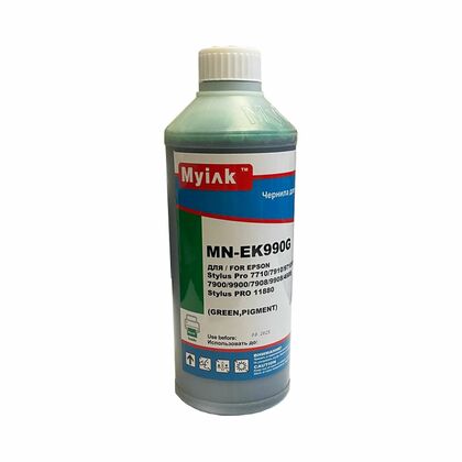 Чернила Epson 4900/ 7900/ 9900/ WT7900/ SC-P7000/ SC-P9000/ SC-P5000 (1л, green Pigment) EK990G MyInk