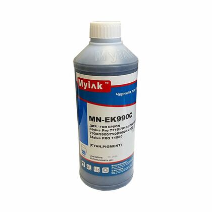 Чернила Epson 4880/ 7890/ 3880/ 9700/ 7880/ 7700/ 9890/ 4900/ 3800/ 7900/ 9900/ 9880/ P6000/ P8000/ P7000/ P9000/ P5000 (1л, cyan Pigment) EK990C MyInk