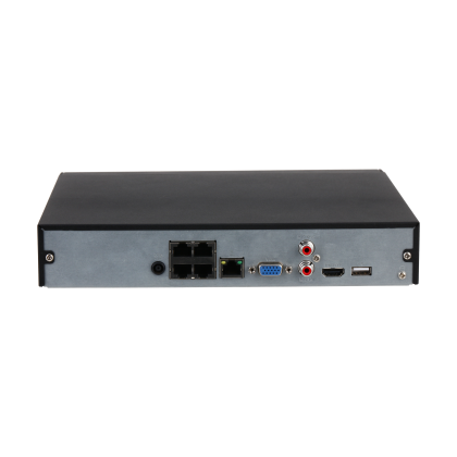 Видеорегистратор IP 4-канальный Dahua 4 порта POE, бюджет 38 Вт, HDD до 10Tb (DHI-NVR2104HS-P-I2)