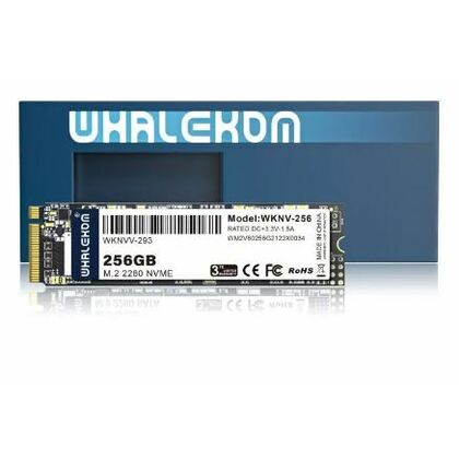 Твердотельный накопитель SSD 2280 M.2: 256 ГБ Whalekom WKNV-256 TLC (2000 МБ/ с /  1500 МБ/ с)  WKNV-256